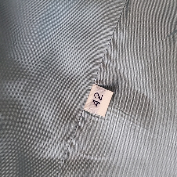 Light Blue Button-Up Blazer - Picture 4 of 5